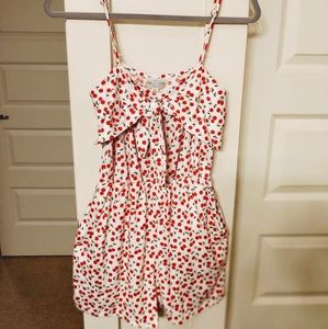 Cherry Print Romper